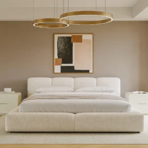 Modern Bed Ivory