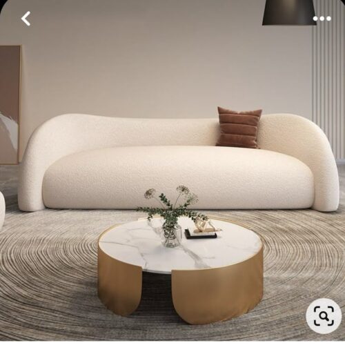 Luxury Boucle Fabric Sofa