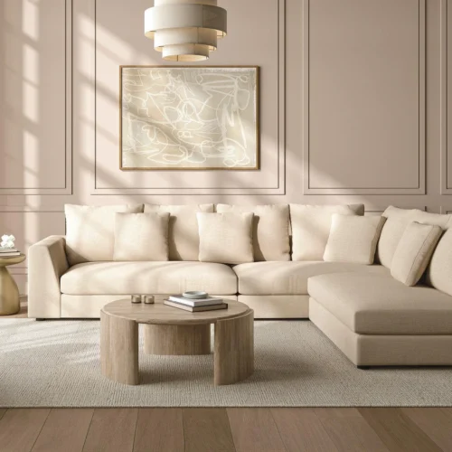 Bryn Sectional Sofa Cream