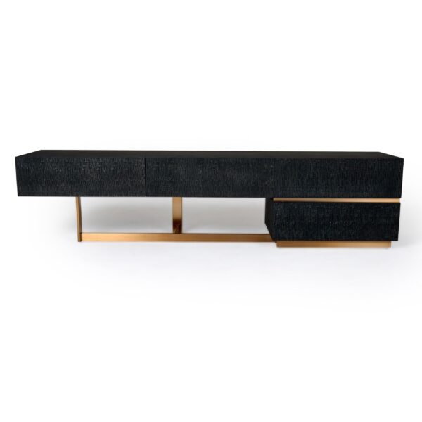 Modern Black Ash Tv Unit - Image 2