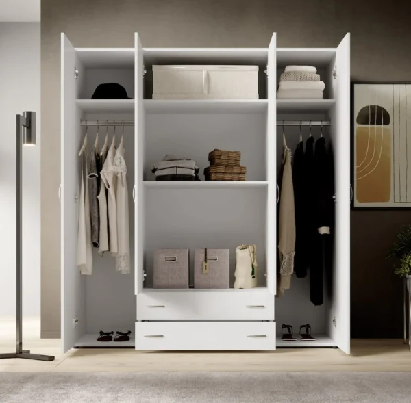 Base 4 Door Wardrobe - Image 3