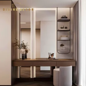 Bask Vanity Table with Mirror