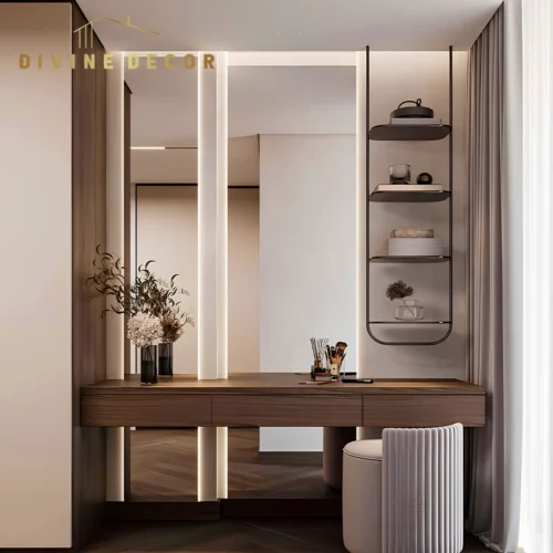 Bask Vanity Table with Mirror