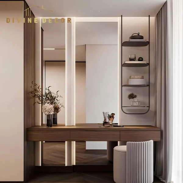 Bask Vanity Table with Mirror