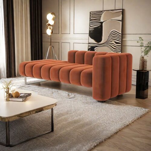 Canyon Wave Velvet Chaise Lounge