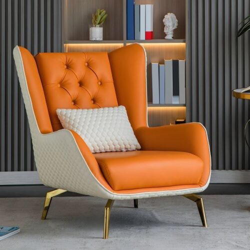Modern Wingback Lounge Chair