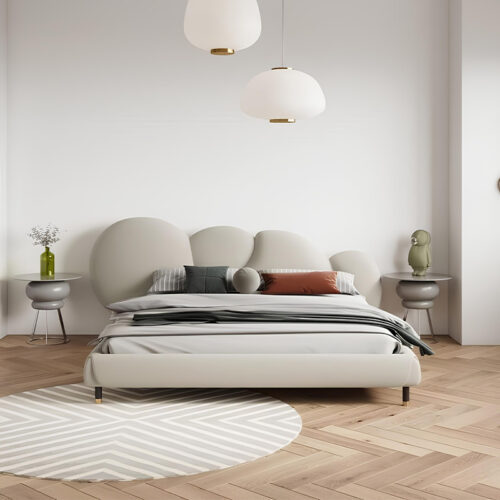 Lunara Circle Upholstered Bed