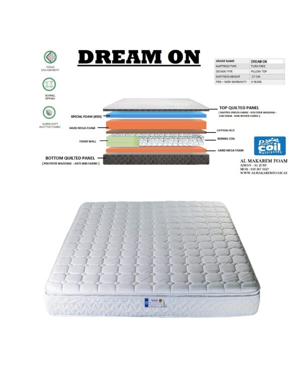Dream On Bonnell Spring Mattress
