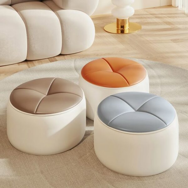 Puffi Round Ottoman Stool