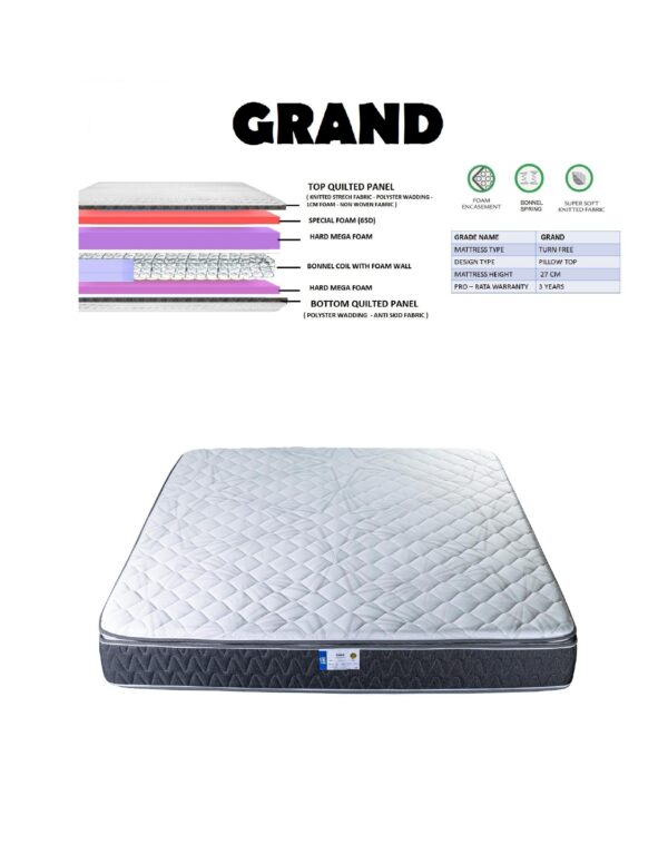 Grand Mercury Luxury Mattress – Comfort & Support Redefined