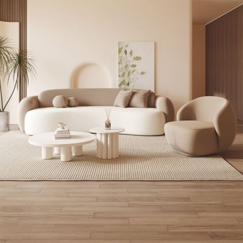 Velmora Plush Velvet 3-Seater Sofa