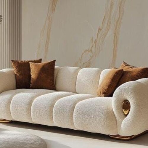 Aurora Luxe White Sofa