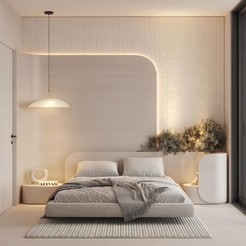 Luxury Wall Panel Bed with LED Lights