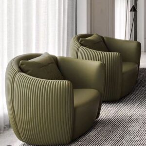 Aurelia Curved Accent Chair