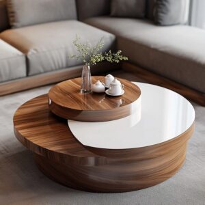 Ravello 3-Tier Walnut Coffee Table
