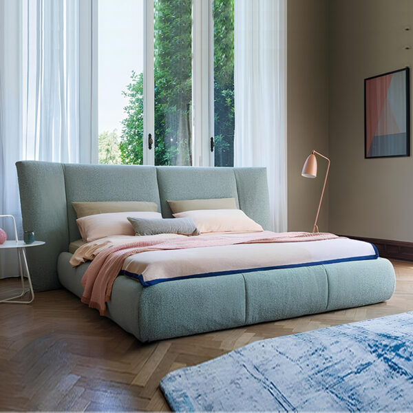 Solara Wide Headboard Upholstered Bed