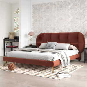 Armonia Curved Upholstered Bed