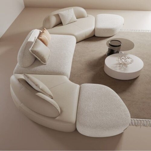 AeroNest Sculpted Cloud Sectional Sofa
