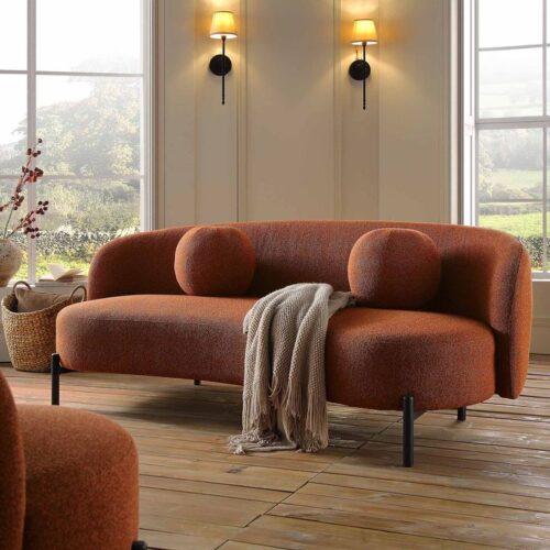Brick Bouclé 3-Seater Sofa