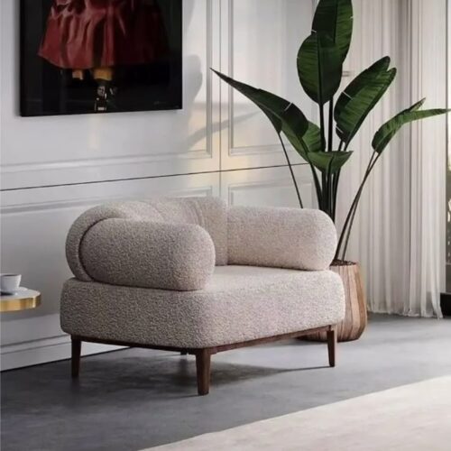 Elowen Sculpted Boucle Armchair