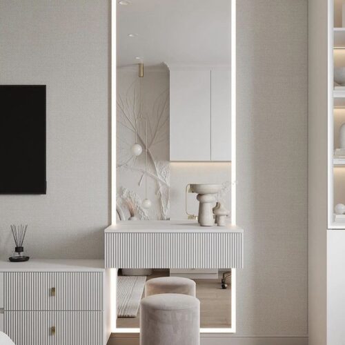LineaGlow Vertical LED Vanity Console