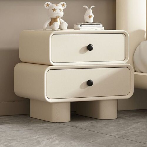 LunoCurv Modern Two-Drawer Nightstand