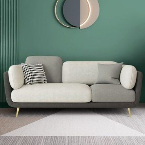 ModLuxe GeoBlend Dual-Tone Sofa