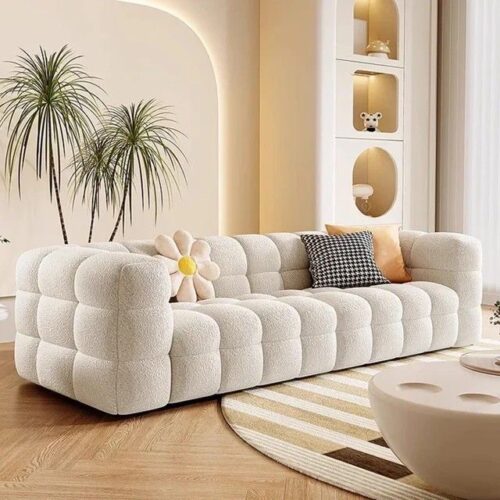 PuffLuxe Bubble-Tuft Sofa